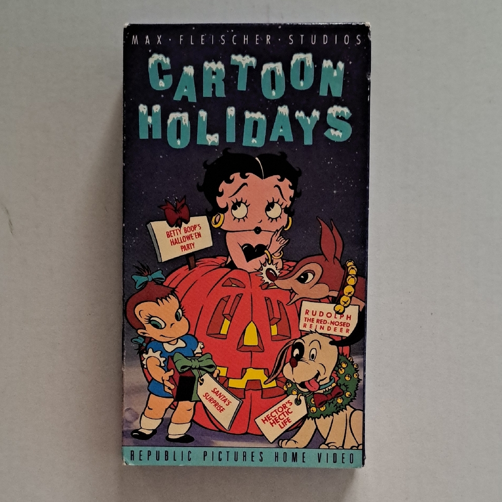 Vintage Betty Boop Cartoon Holidays VHS Tape